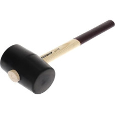 GEDORE 8826070 Guminis plaktukas su medine rankena, skersmuo 90 mm, plaktukas su uosine rankena, su 2 plokščiomis plokštelėmis, įrankis, kaltinis, 226 E-4