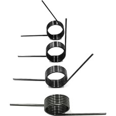 Druckfeder,Kleine Federn, 10 Stück V-förmige Feder Torsionsfeder Drahtdurchmesser 2,0 mm Winkel 180/120/90/60 Grad Torsionsfeder(2x16x6Laps(60degrees))