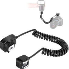 Neewer® 9.8 pėdų/3 m E-TTL E-TTL II ne fotoaparato blykstės Speedlite laidas, skirtas Canon EOS 5D Mark III , 5D Mark II, 1Ds Mark 6D, 5D, 7D, 60D, 50D, 40D, 30D, 300D, 100D, 350D, 400D, 450D, 500D, 550D, 600D, 650D, 700D, 1000D, 1100D/EOS Digital Rebel, 