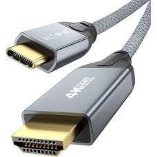USB C to HDMI Cable, 3M, Compatible with Thunderbolt 4 to HDMI Adapter 4K@60Hz 2K@120Hz for Thunderbolt 3/4, Compatible with MacBook/iPad Pro, Steam Deck, Samsung S22 S21, Galaxy Tab