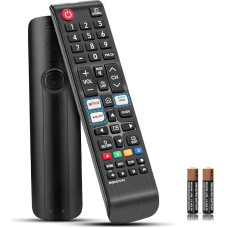 Replacement for Samsung Remote Control for Smart TV, Universal Smart TV Remote Control with Netflix, Prime Video, Rakuten TV Buttons for All Samsung TV (Smart Remote with Battery 2 x AAA)
