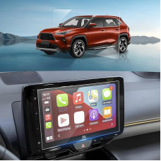Compatible with Toyota Yaris Cross 2021 2022 2023 2024 Navigation Protective Film Yaris Cross 9 Inch Smart Connect Screen Tempered Glass Screen Protector 9H Scratch-Resistant