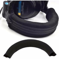 Juodas užtrauktuko dangtelis ausinėms Audio Technica ATH MSR7 M20 M20 M30 M40 M40X M50X SX1 Ausinių priedai, ausinės, ausinės ir priedai