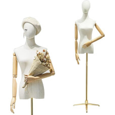 Mannequin Female Dressmaker's Dummy, Tailor's Dummy with Adjustable Height Women's Bust Mannequin Dress Doll Torso Female Bust Dress Display Stand (Color : C)