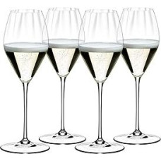 RIEDEL Performance šampano taurės, 4 vnt., skaidraus krištolo stiklas, aukščiausios kokybės mašininė gamyba