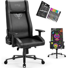 Diablo X-Custom Gaming Chair Office Chair Desk Chair Personalised Paintable 3D Armrests HR Foam Rocker Function Maximum Load 130 kg + Includes 8-Piece Chalk Marker Set
