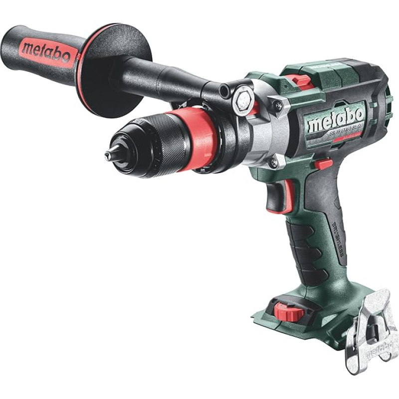 Metabo Cordless Hammer Drill SB 18 LTX-3 BL Q I (18 V, without Battery, with Additional Handle, Drill Chuck Span 1.5-13 mm) 603185850