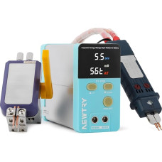 NEWTRY taškinis suvirinimo aparatas 11,6 kW kondensatoriaus baterijos taškinis suvirinimo aparatas NT-901D, nešiojamasis profesionalus baterijos elementų taškinis suvirinimo aparatas, skirtas 18650 32650 ličio jonų akumuliatoriui, 100 ~ 240 V universalus 