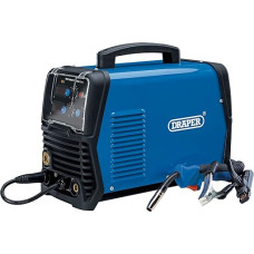 Draper 70046 Gasless MIG Inverter Multi Welder, 200 A, Blue, One Size