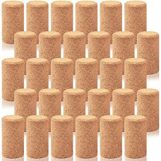 50 Pieces Straight Wooden Cork Stoppers Wine Corks for Wine Beer Bottles Caps Beer Corks