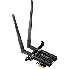 GLOTRENDS AC1200 WiFi 5 PCIe Card with Low Profile Mount for Desktop PC, Intel 7265 Chip, 802.11ac, Bluetooth 4.2, Support Windows 11/10/7/Linux, No Support Mac OS/Windows XP