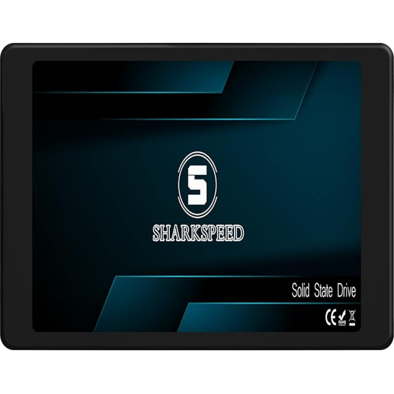 SSD 64 GB 2,5 colių SATA 3 (6 Gb/s) TLC 3D NAND SSD kietasis diskas Vidinis kietosios būsenos diskas, skirtas nešiojamiesiems kompiuteriams, staliniams kompiuteriams (64 GB, 2,5