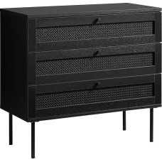 Rattan Chest of Drawers with Drawers Chest of Drawers Bedroom Drawer Chest of Drawers with Lots of Storage Space Chest of Drawers for Bedroom, Living Room, Hallway, Office 80 x 75 x 40 cm