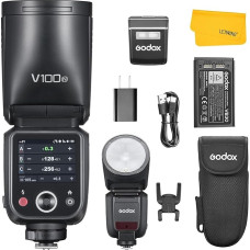GODOX V100-N V100 N apvali galvutė blykstė, suderinama su 