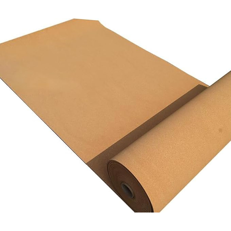 Large Cork Board for Office and Crafts, High Density Natural Cork Tiles Easy Cut Craft Supplies Thick 6mm 1.1m x 2m, Brown