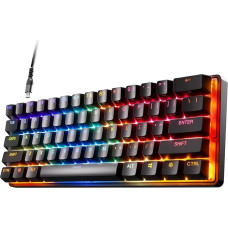 SteelSeries Apex Pro Mini Mechanical Gaming Keyboard, The World's Fastest Keyboard, Customisable Response, 60% Form Factor, American (QWERTY) Layout