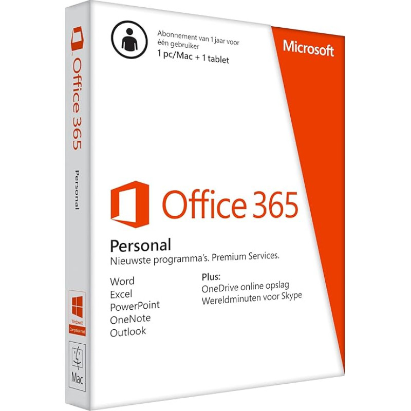 MS Office 365 Personal 32-bit/x64 prenumerata 1YR Euroz