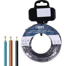 EDM 4 mm lankstus juodas kabelis 5 MTS. Libre HALOGENO