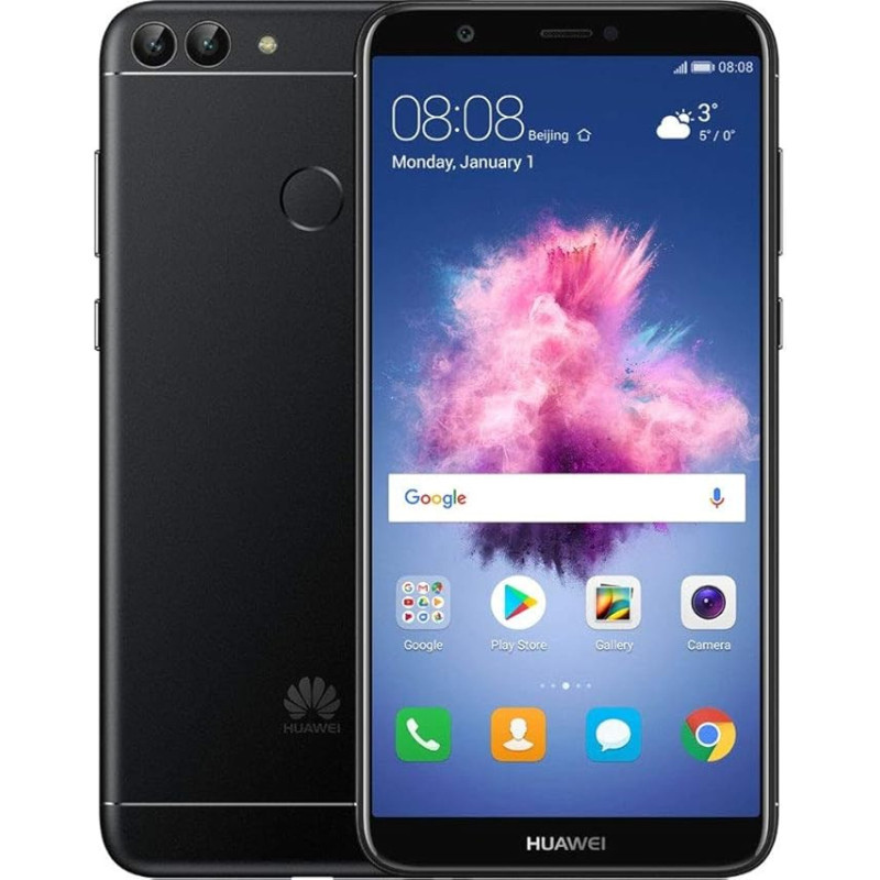 Huawei 774750 P Išmanusis išmanusis telefonas Prekės ženklas Tim (32GB su galimybe įsigyti MicroSD iki 256GB, 13/2MP kamera, Android 8.0 (Oreo)) schwarz