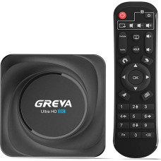 GREVA Android TV Box 4GB RAM 32GB ROM, Smart TV Box 8K UHD Streaming Media Player Support Dual Band WiFi 2.4G/5.8G with HDR10.0 BT 4.0 USB 3.0, TV Box Android 11.0 with Remote Control