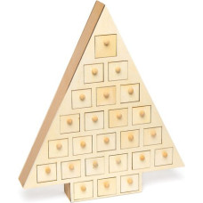 Baker Ross AC423 Wooden Advent Tree (Pack of 1), Perfect for Children to Design and Decorate, Ideal for School, Craft Groups and Home Crafts, Assorted