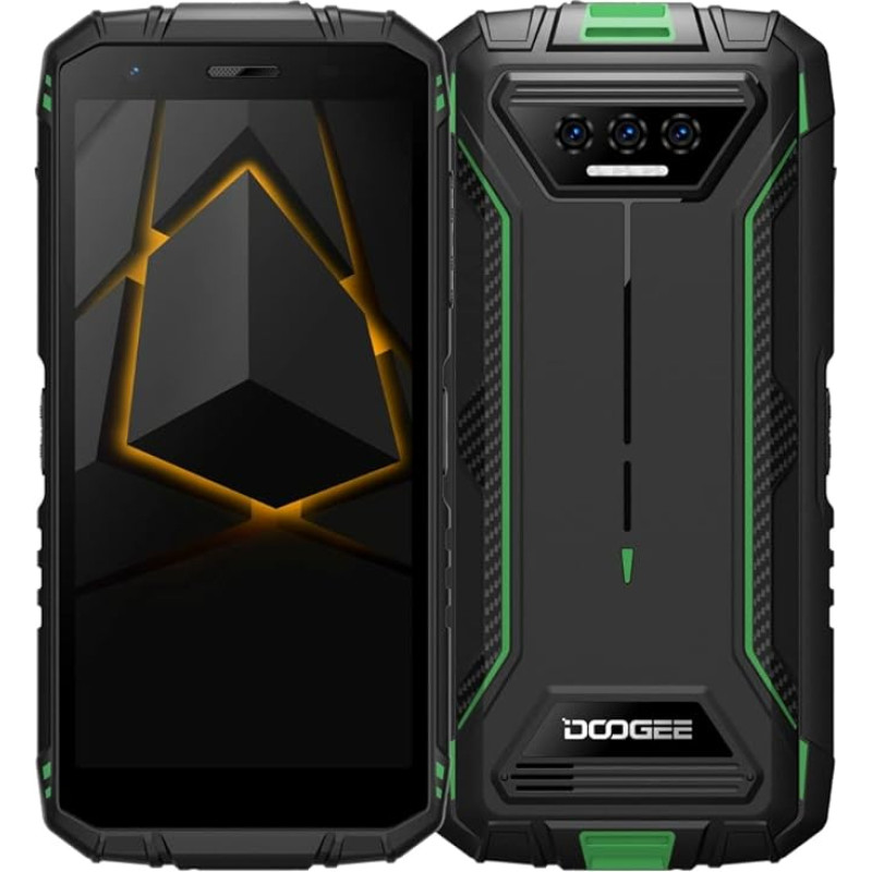 DOOGEE Android 12 Outdoor Mobile Phone Without Contract S41, Ouad Core 3GB + 16GB (1TB Expandable), 6300mAh Battery, 8MP Triple Camera, IP68 IP69K Shockproof Smartphone Dual SIM, 5.5 Inch HD+, GPS