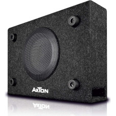 Axton ATB120: kompakter 20 cm / 8 Zoll Gehäuse Subwoofer, 300 Watt, kleine Bassreflex Bassbox für Auto, LKW und Reisemobil, Plug & Play einfacher Einbau