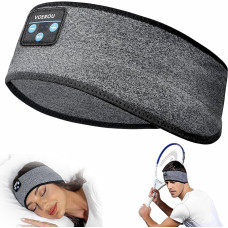 Voerou Cuffie per dormire con fascia Bluetooth, cuffie wireless comfort band, cuffie per dormire con altoparlanti stereo, fantastici Regali tecnologici per uomini Donne, perfette per Allenamento,