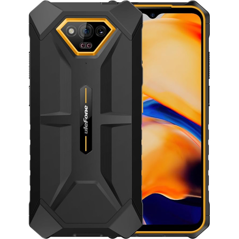 Ulefone Armor X13 Android 13 Outdoor Smartphone, 12 GB + 64 GB, 6320 mAh Battery, 50 MP Underwater Camera (24 MP IR Night Vision), 6.52 Inch IP68 Waterproof Mobile Phone without Contract, Dual SIM, 3