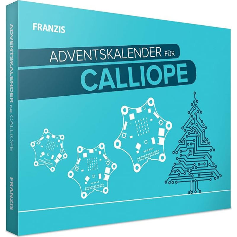 FRANZIS 55121 Calliope Advent Calendar, in 24 Days to Make Your Own Christmas Sleigh, Includes 36 Page Accompaniment Book, No Soldering