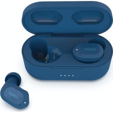 Belkin Soundform Play True Wireless In-Ear Headphones, 3 EQ Presets, Sweat-proof, Splash Resistant, IPX5 Protection, 38 Hours Operation for iPhone, Galaxy, Pixel etc. Blue, One Size, AUC005