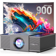 ULTIMEA Projector 4K Home Cinema Supports 900 ANSI Lumens with Obstacle Avoidance and 6D Keystone Correction, 30W Speaker, Native 1080P Projector WiFi Bluetooth 5.3 for Living Room, Apollo P60 Smart