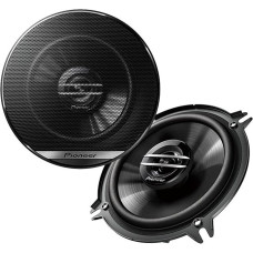 Pioneer TS-G1320F 2-way coaxial car speakers (250 W), 13 cm, powerful sound, IMPP membrane for optimal bass, 35 W rated input power, 44.3 mm mounting depth, black, 2 speakers