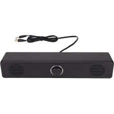 Sxhlseller Wired Computer Soundbar, Surround Sound Computer Speaker with 3.5mm Input, USB Powered, Wired Speaker with Volume Control for Desktop, PC, Laptop, Tablet