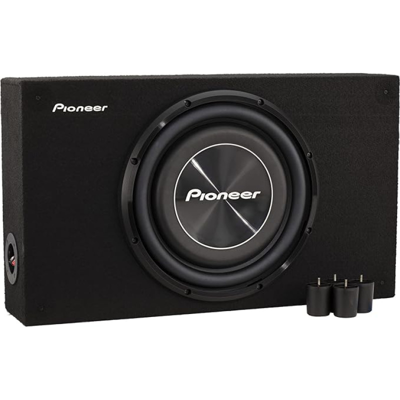 Pioneer TS-A3000LB Passive Subwoofer, Powerful Enclosure Subwoofer with 1500W Maximum Power, 30 cm, IMPP Membrane, Black, Continuous Output 400 W
