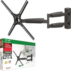 Barkan BM343XL Long TV Wall Mount, 13 - 65 Inch Swivelling / Tilting / Full Motion Flat & Curved TV Bracket Holds up to 36.2 kg, Extra Long Extension, for LED OLED LCD, Max. VESA 400 x 400