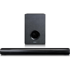 Lenco SBW-801 - Bluetooth Soundbar with External Subwoofer - 2 x 20 + 30 Watt RMS - DSP - HDMI (ARC) - Line-In - USB - AUX Input - Black, SBW-801BK