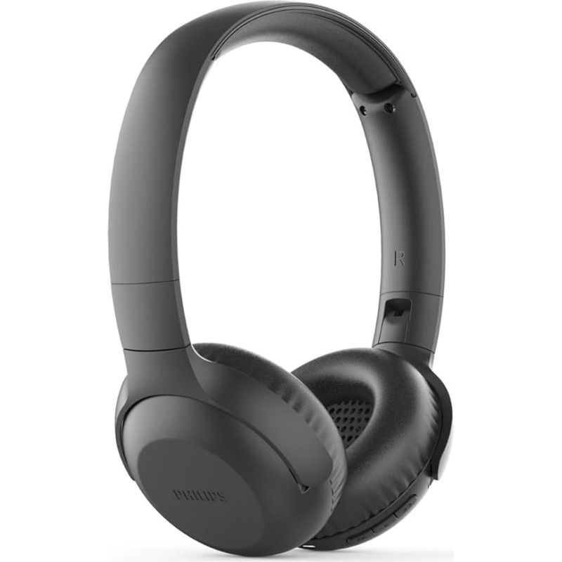 Philips Audio On Ear Headphones UH202BK/00 Bluetooth On Ears (Wireless, 15 Hours Battery, Soft Ear Pads, Microphone, Foldable) Black TAUH202BK/00 One Size