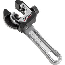 RIDGID 32573 Model 118 2-in-1 Close Quarters AUTOFEED Cutter with Ratchet Handle, 1/4-inch to 1-1/8-inch Tubing Cutter