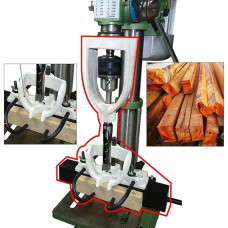 Bench Drill for Woodworking Machines, Square Hole Mortising Machine, Chisel Drill, Bench Drill, Square Hole Mortising Machine, with 4 Bits Mortising Machine Tool