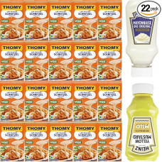 Thomy Les Sauces Schnitzel Cream Sauce Sauce 250 g x 20 Pieces + Heinz Mayonnaise Ml + Mustard 220 ml