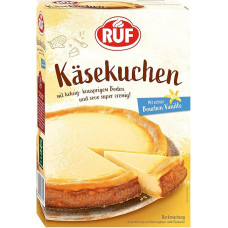 RUF Sūrio pyrago kepimo mišinys, sūrio pyragas su traškia pabarstukų tešla, itin kreminis pyragas su tikra Burbono vanile, lengvai paruošiamas, 1 x 570 g