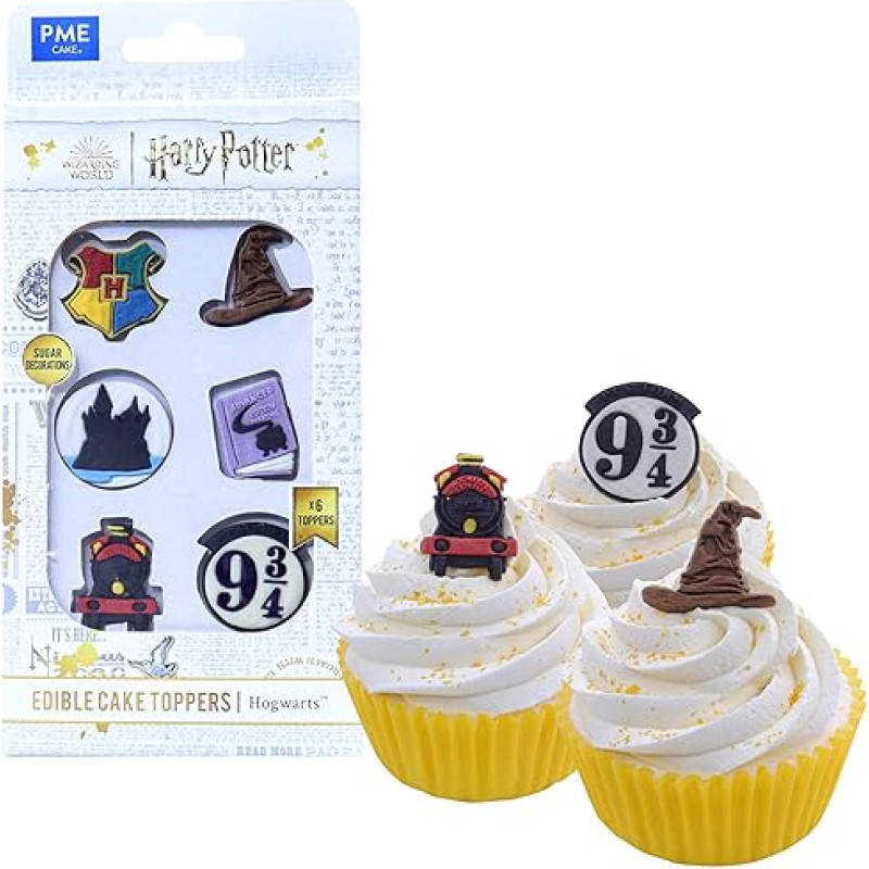 PME Haris Poteris Hogvartsas Valgomojo cukraus torto viršūnėlės 6 vnt.