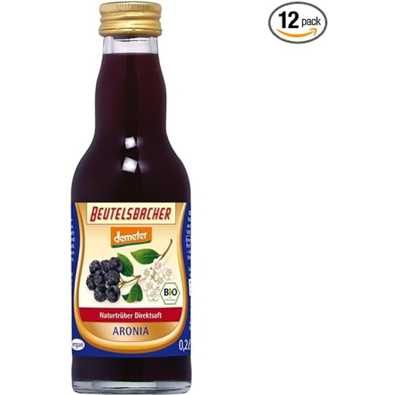 Beutelsbacher aronijų sultys, Demeter, 0,2 l (12)