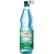 Lichtenauer Mineralinis vanduo Medium 12 x 1,0 l - Įskaičiuotas indėlis - dėžutė neįskaičiuota