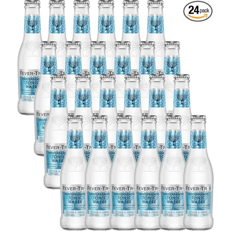 Fever-Tree Mediterranean Tonic MW Bottles Reusable Pack of 24 200 ml