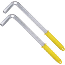 QUARKZMAN 2 vnt. 19 mm vidinio žiedo L formos rakto su plastikine rankena