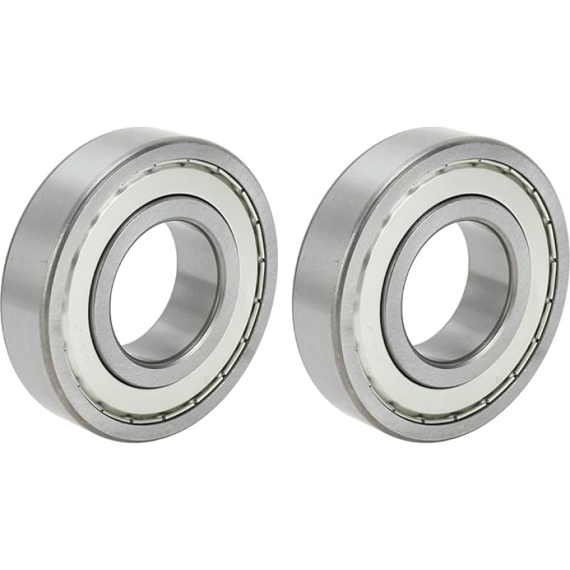 A ABSOPRO 6311ZZ Rillenkugellager P0 55x120x29mm Geschmierte Lager Doppel-Metall-Dichtung Silberfarben für Scooter Skateboard-Räder - 2 Stück