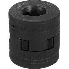 sourcing map 5/20.3 cm bis 2.5 cm L090 Flexible 3-teilige L-Backenkupplung Kupplungs-Set & Buna-N NBR Gummispinne für Holzspalter Hybrid-Ausrüstung