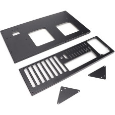 Atviras kompiuterio korpusas kalnakasybos mašinoms su šilumos išsklaidymu, palaiko 305 x 245 mm dydžio pagrindines plokštes (ATX, M-ATX, ITX)